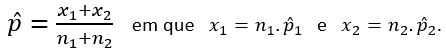 fórmula do p chepéu - proporção ponderada