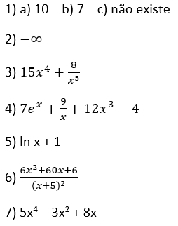 respostas dos exercícios da lista 2